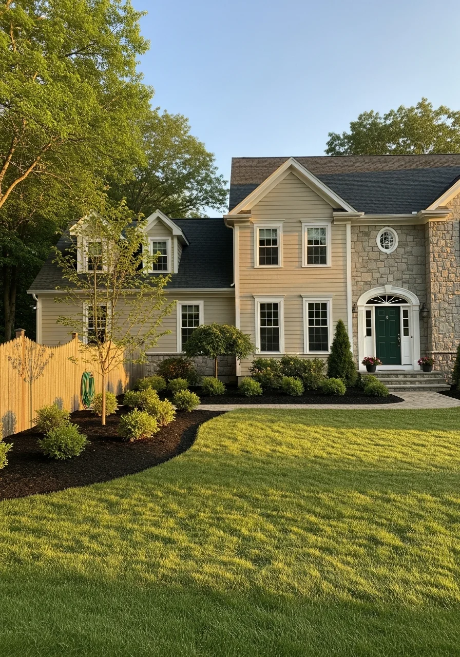 A service professional standing in front of a Hopewell property, representing local expertise and customer care.