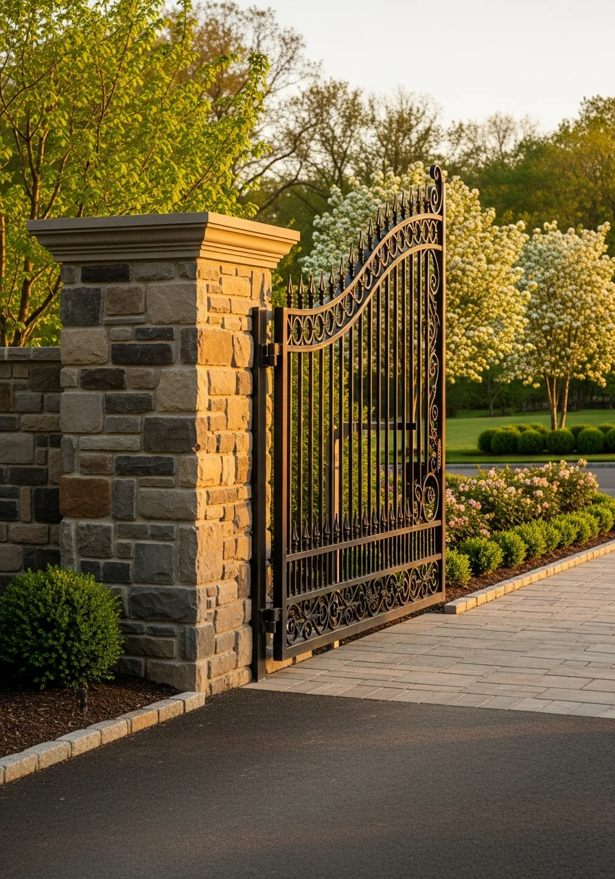 A professional service provider standing confidently at a Millbrook property entrance, representing expertise and reliability.